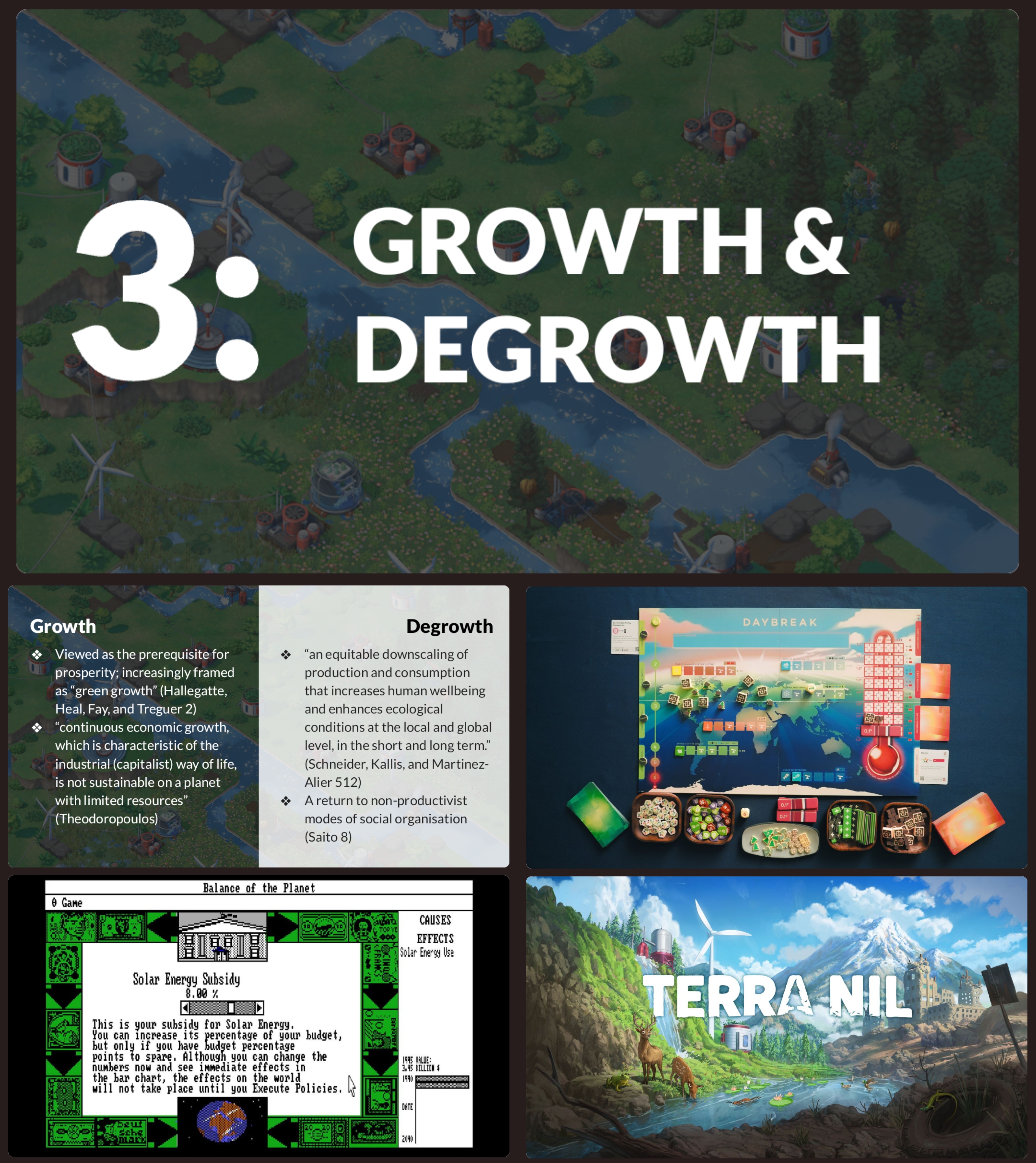 Growth & degrowth
